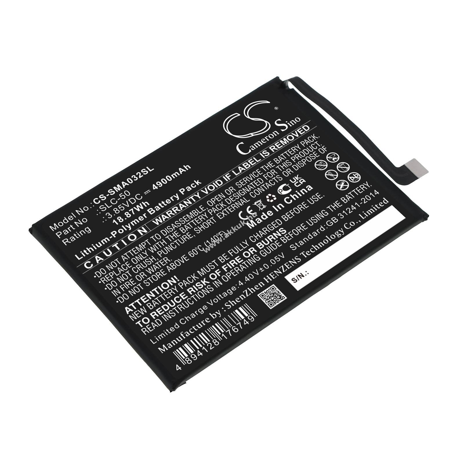 Helyettesítő telefon akku Samsung Galaxy A03 Core SLC-50 4900mAh 18.87Wh 3.85V