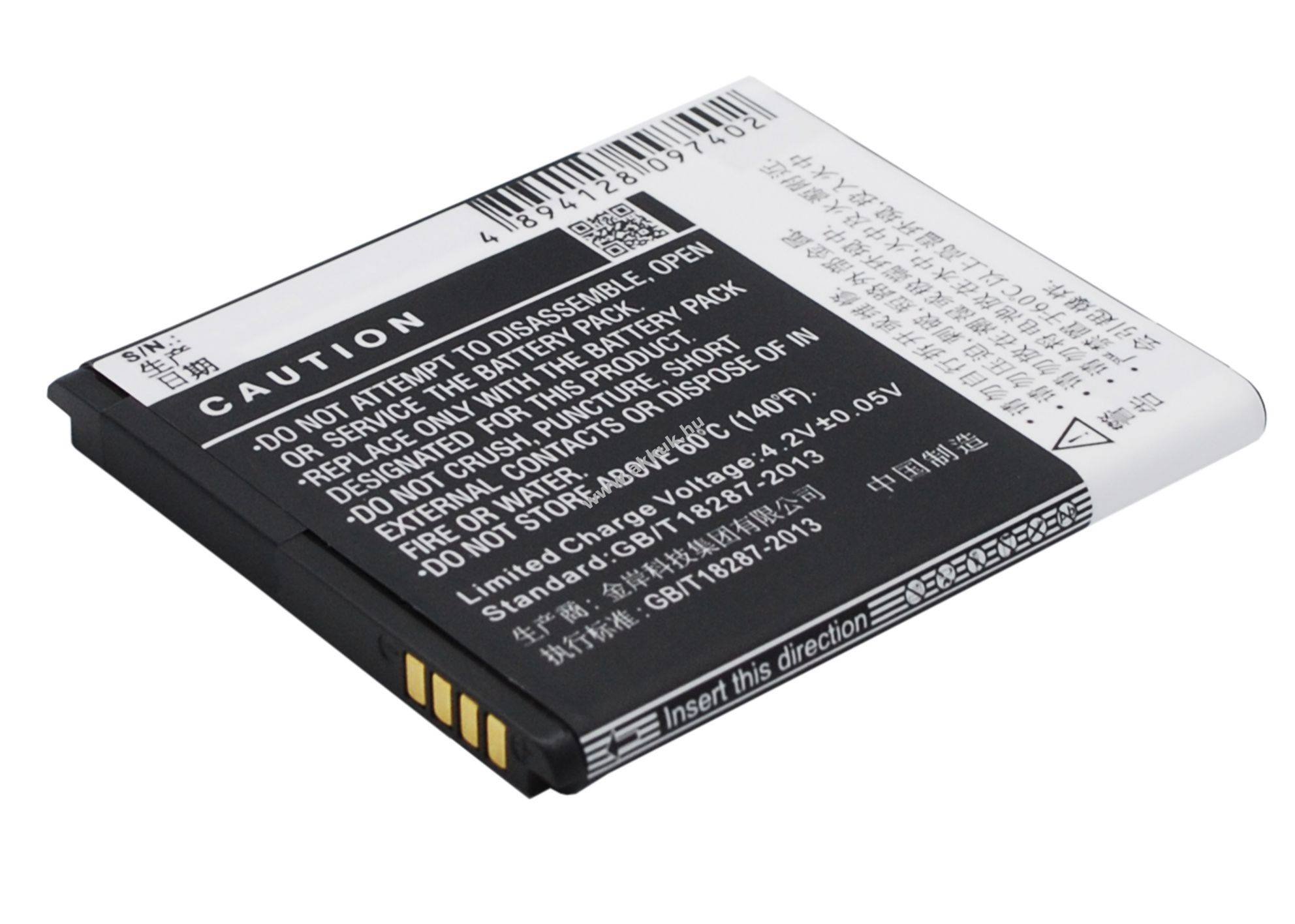 Helyettesítő telefon akku TCL J630T TLi016A9 1600mAh Li-Ion 3.7V 5.92Wh