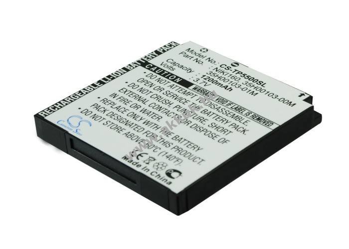 Helyettesítő telefon akku HTC O2 XDA Star NIKI160 1200mAh 4.44Wh 3.7V