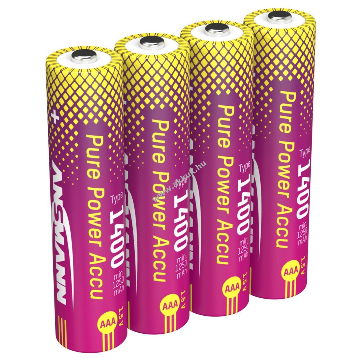 Ansmann Pure Power AAA (Micro) akku 1,5V min.1250mAh 4db/csomag Li-Ion