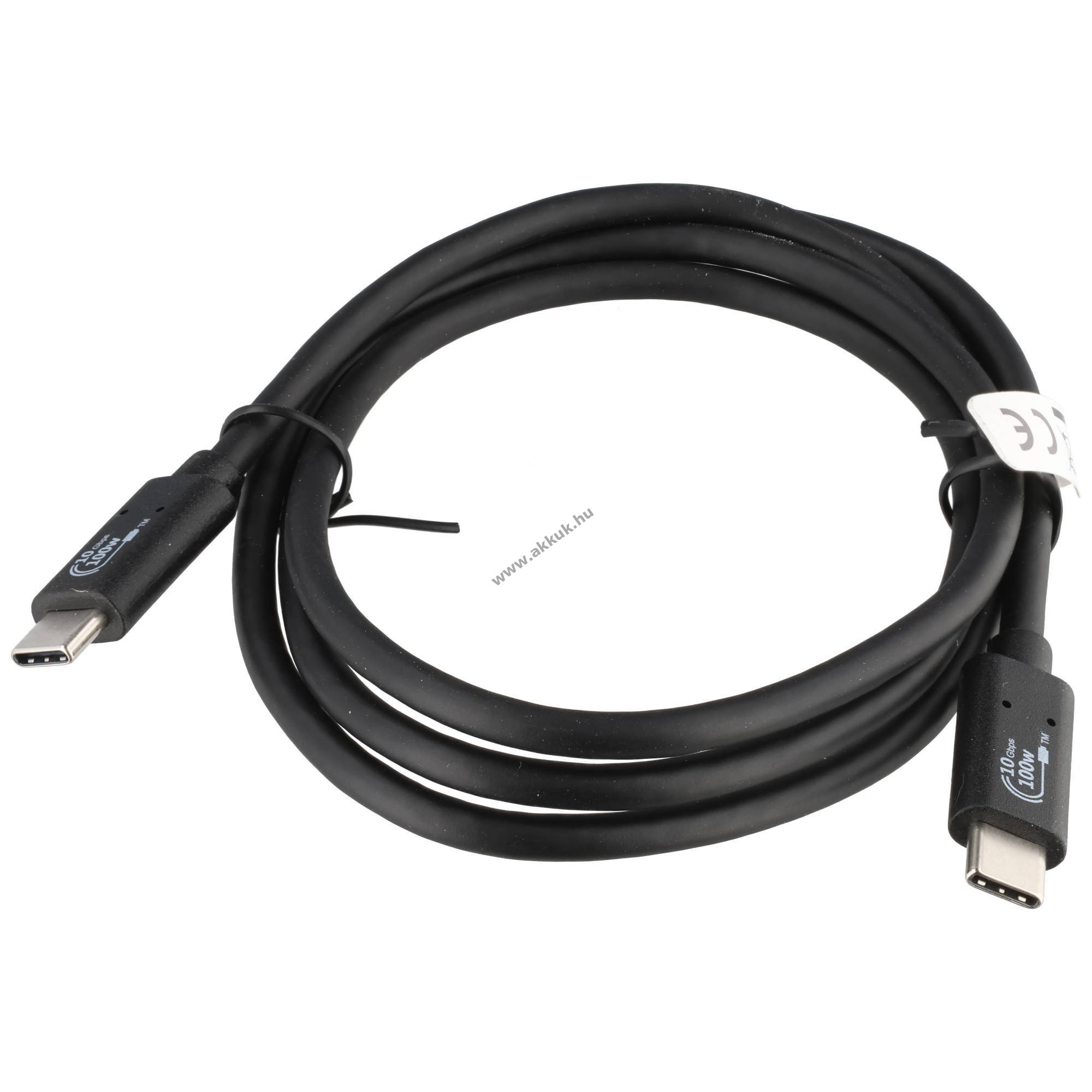 Heitech USB 3.2 Gen2 USB-C-USB-C töltő- és adatkábel 100W 10Gbit/s 1m