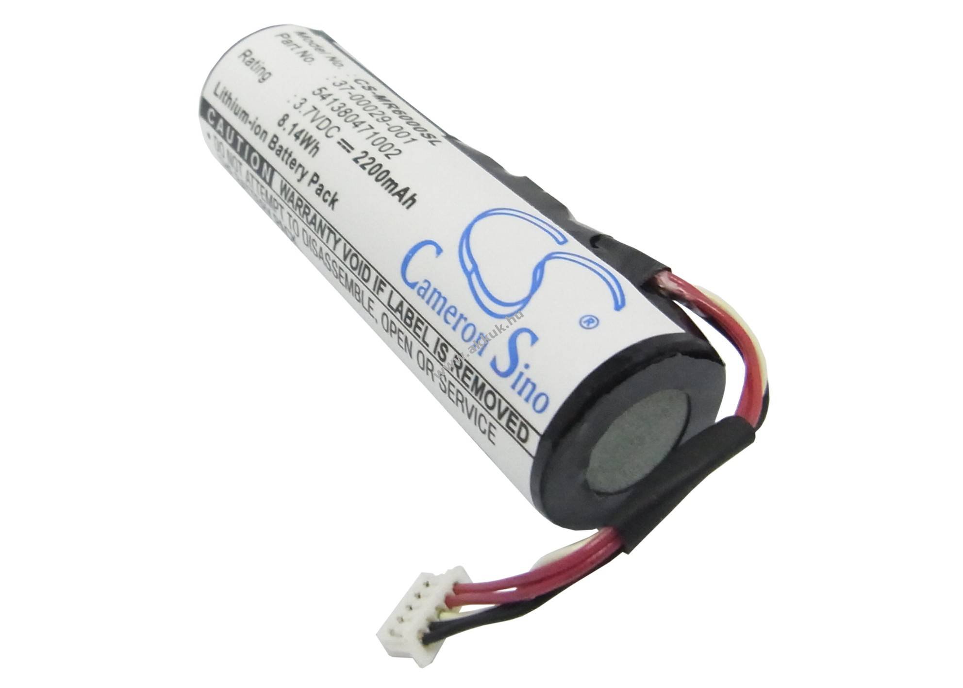 Helyettesítő gps akku Magellan RoadMate 6000 541380471002 2200mAh 8.14Wh 3.7V