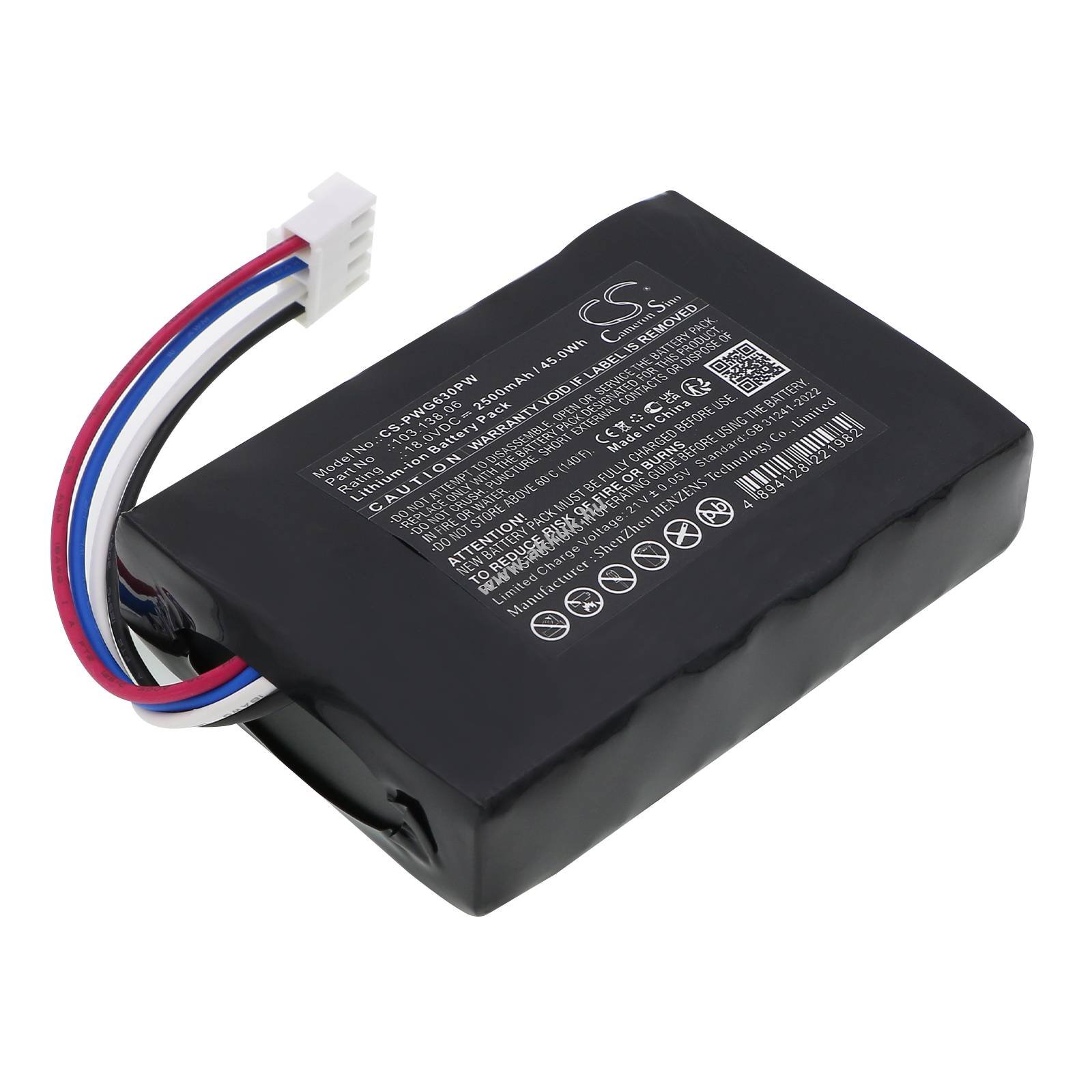 Helyettesítő fűnyíró akku PowerPlus POWXG6305 103.138.06 2500mAh 45Wh 18V