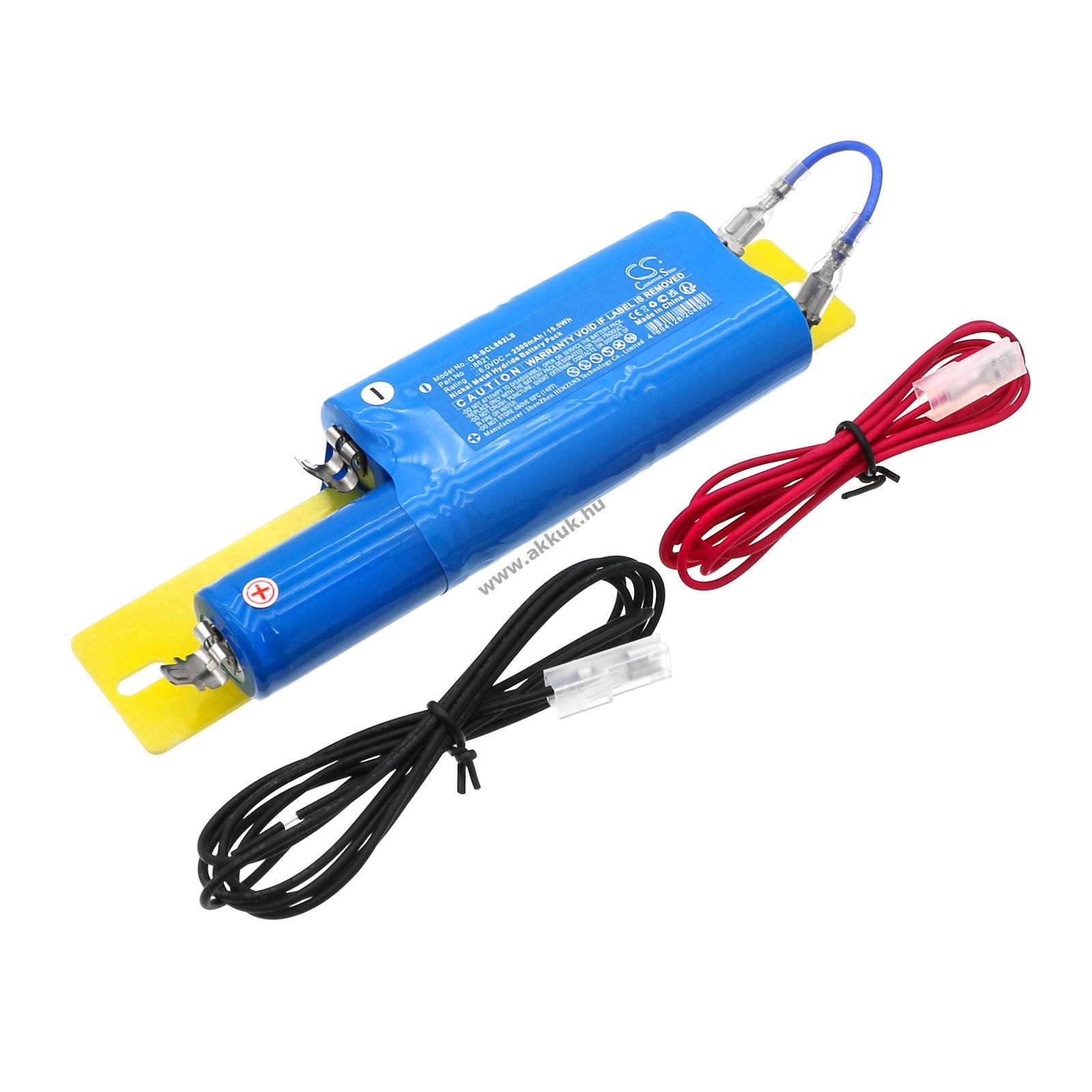 Helyettesítő vészvilágítás akku Schuch 8621 2500mAh 15Wh 6V