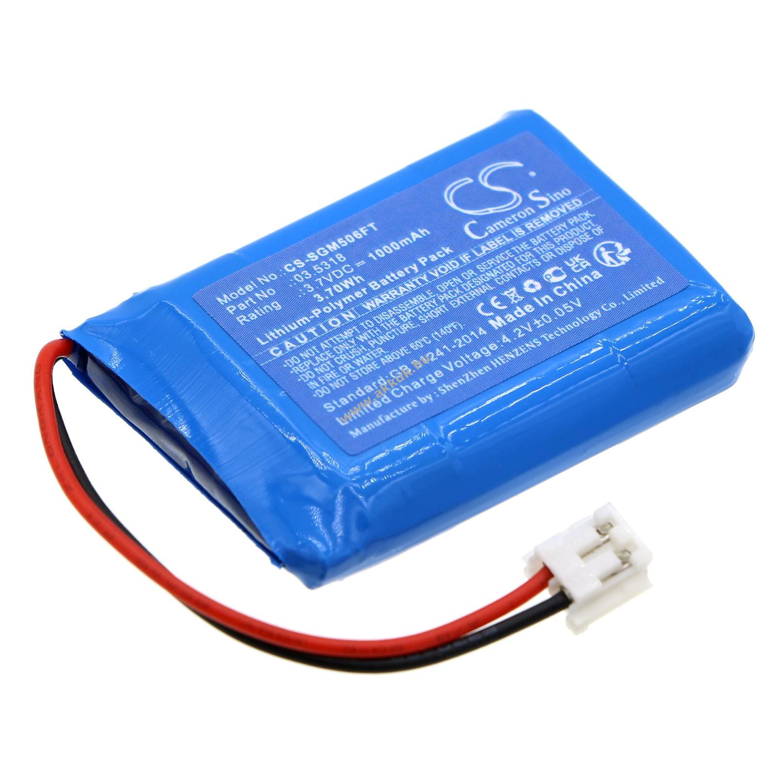 Helyettesítő zseblámpa akku SCANGRIP Miniform 03.5318 1000mAh 3.7V 3.7Wh