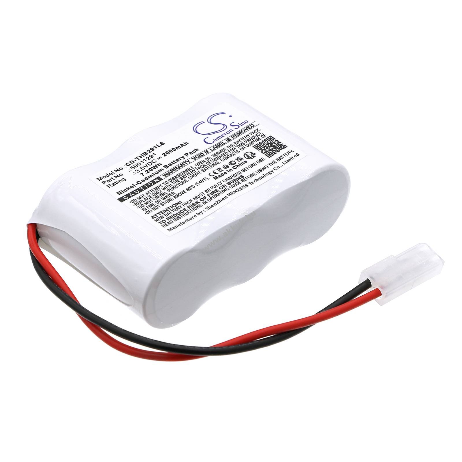 Helyettesítő vészvilágítás akku Thorn Voyager Blade 2 59011291 3.6V 2000mAh 7.2Wh