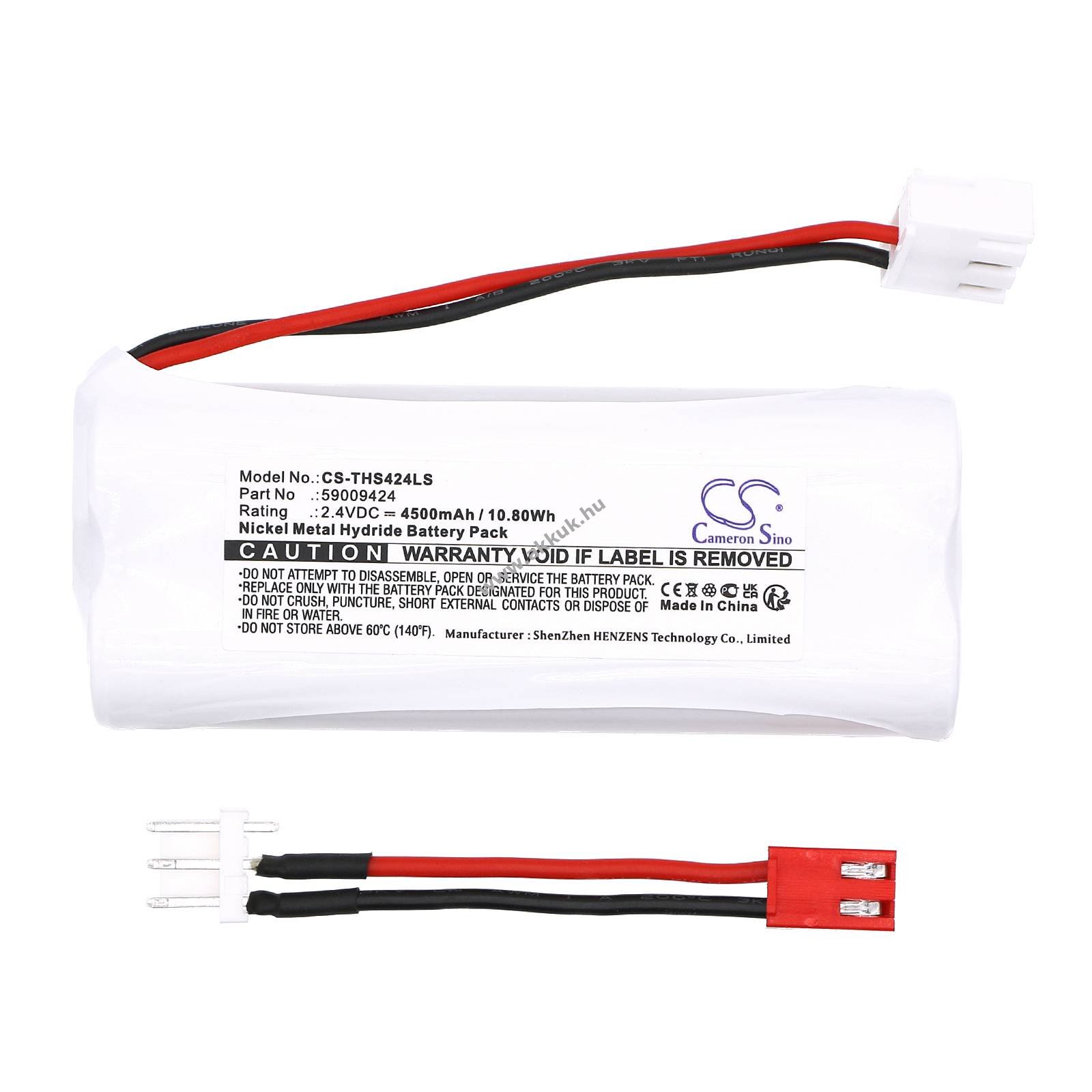 Helyettesítő vészvilágítás akku Thorn Voyager Star LA 2 SBS CON3 75 59009424 4500mAh 10.8Wh 2.4V