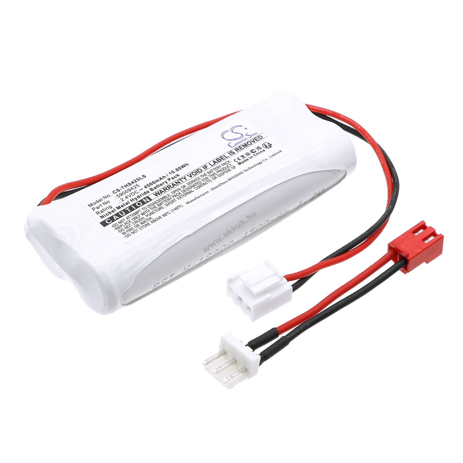 Helyettesítő vészvilágítás akku Thorn Voyager Star LA2 SBS CON3 200 59009425 4500mAh 10.8Wh 2.4V
