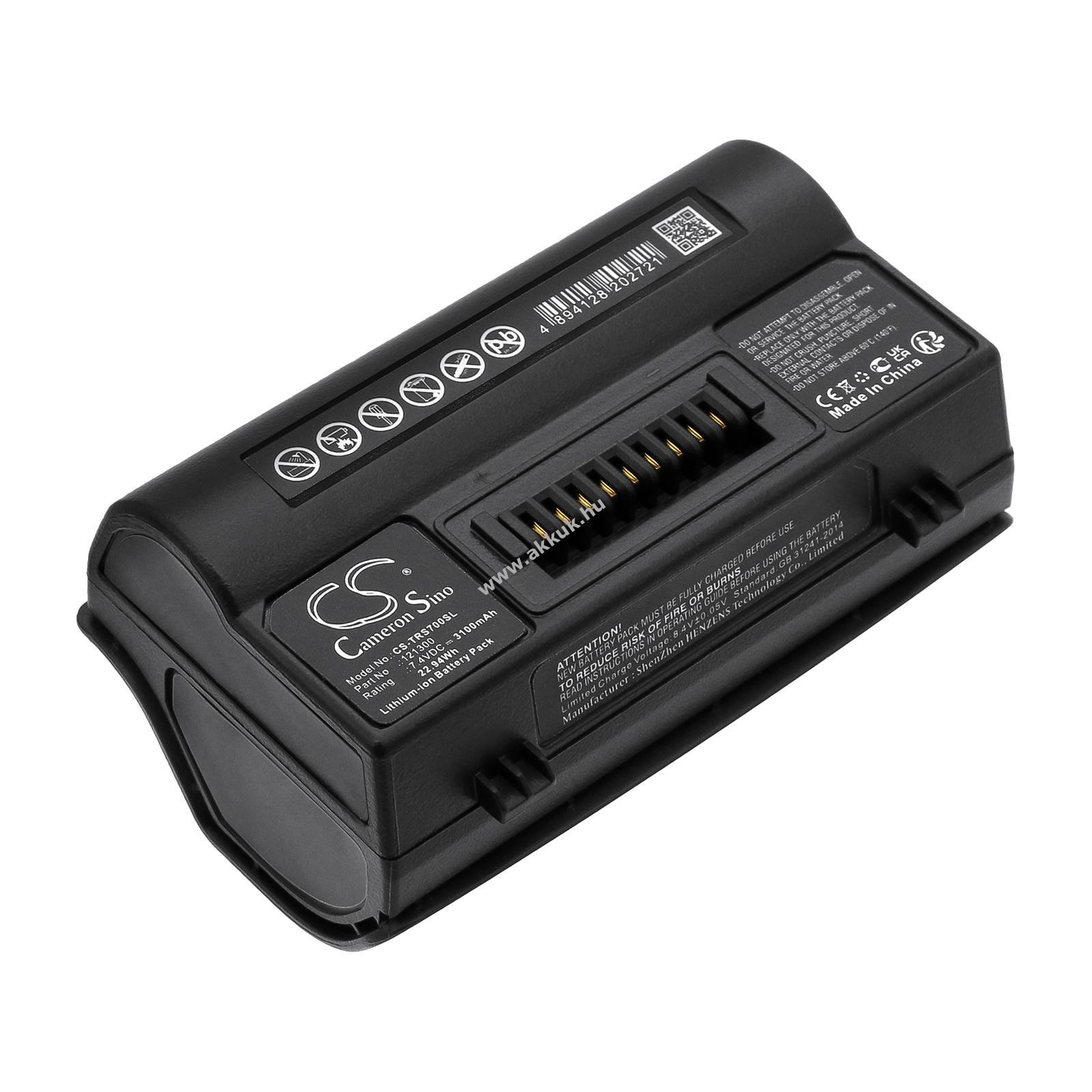 Helyettesítő mérőműszer akku Spectra Trimble TSC7 121300 3100mAh 22.94Wh 7.4V