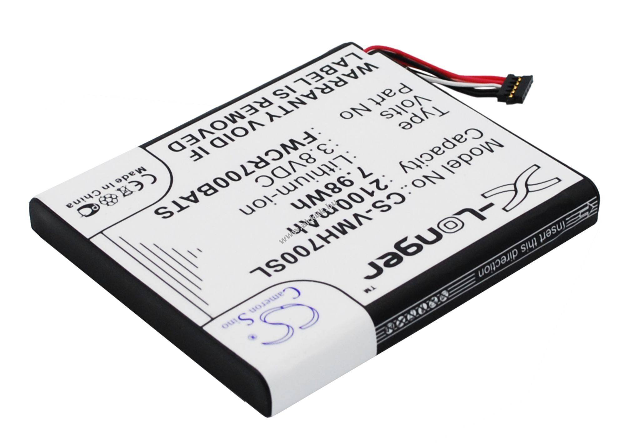 Helyettesítő hotspot akku Franklin Wireless MHS800L 2100mAh 7.98Wh 3.8V