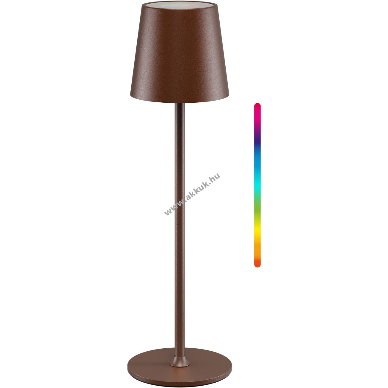 Goobay vezeték nélküli LED asztali lámpa M 38cm RGBW rézszínű érintővezérlés 3W 140lm IP44 3000K