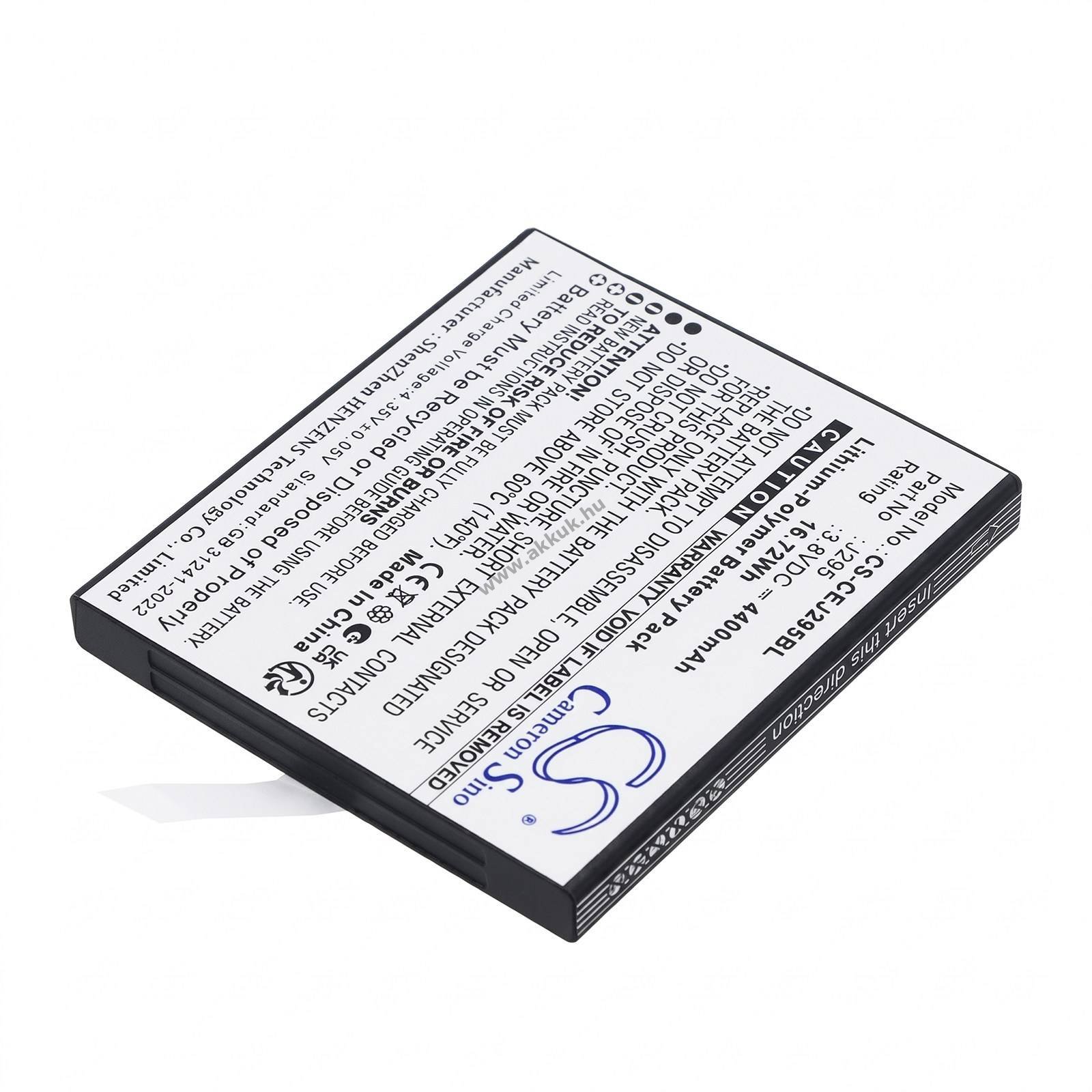 Helyettesítő vonalkódolvasó akku Capture CA-MTAC-4300-MB J295 3.8V 4400mAh 16.72Wh
