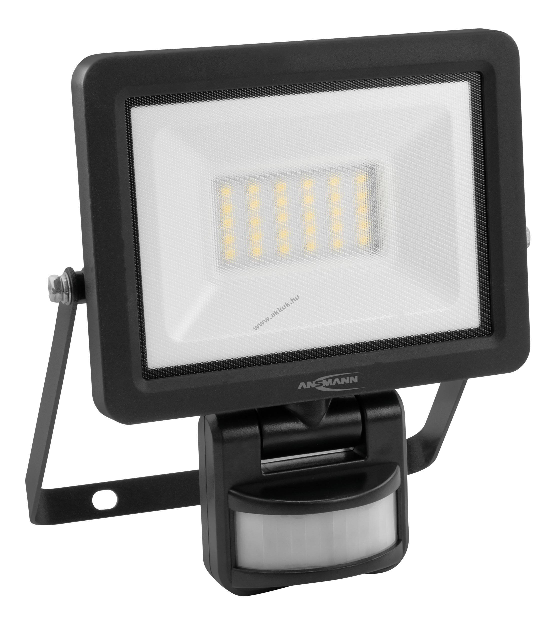Ansmann WFL20W-S LED fali reflektor 20W PIR mozgásérzékelővel kábeles max2200lm IP65