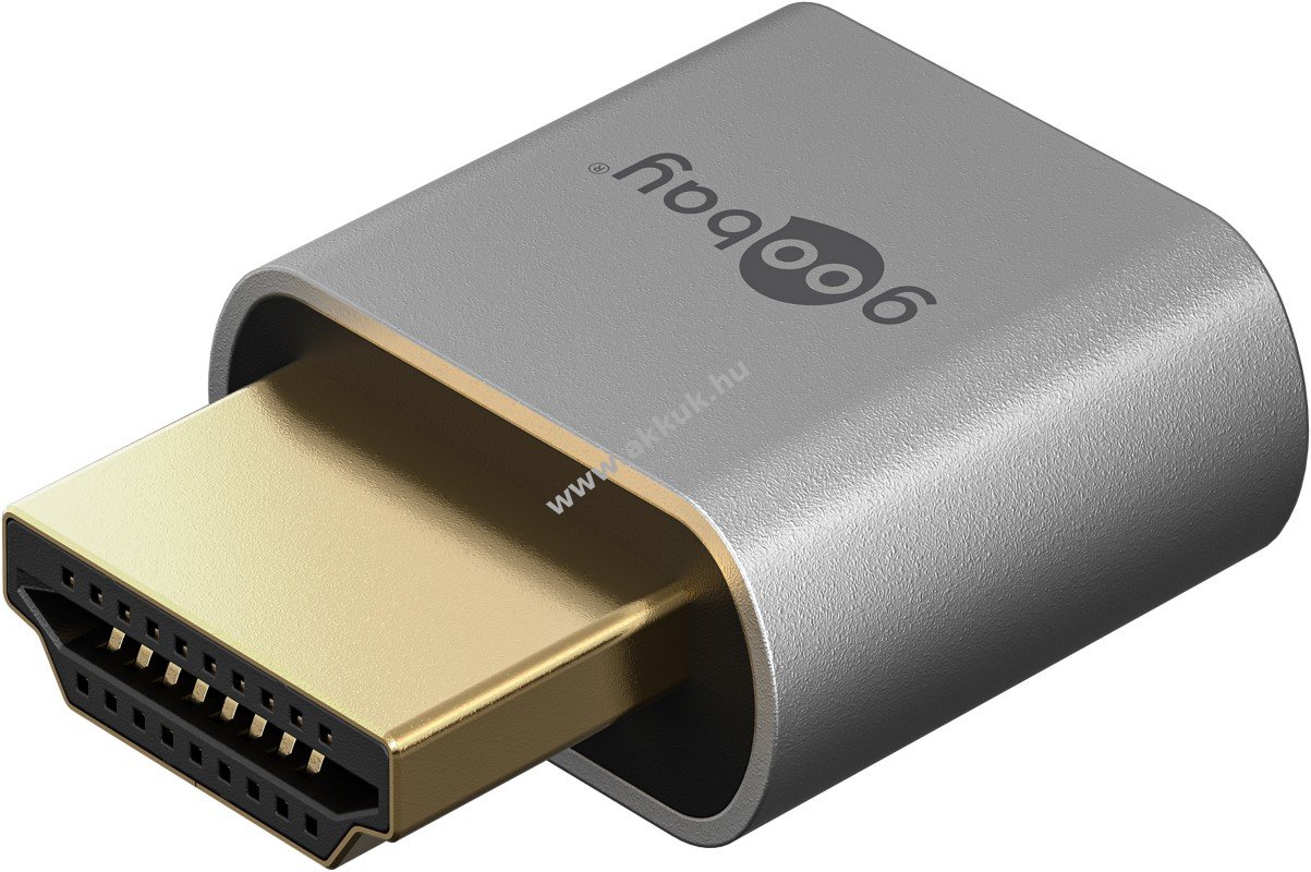 Goobay HDMI EDID emulátor 4K@60Hz kompakt monitor-emulátor HDMI-A