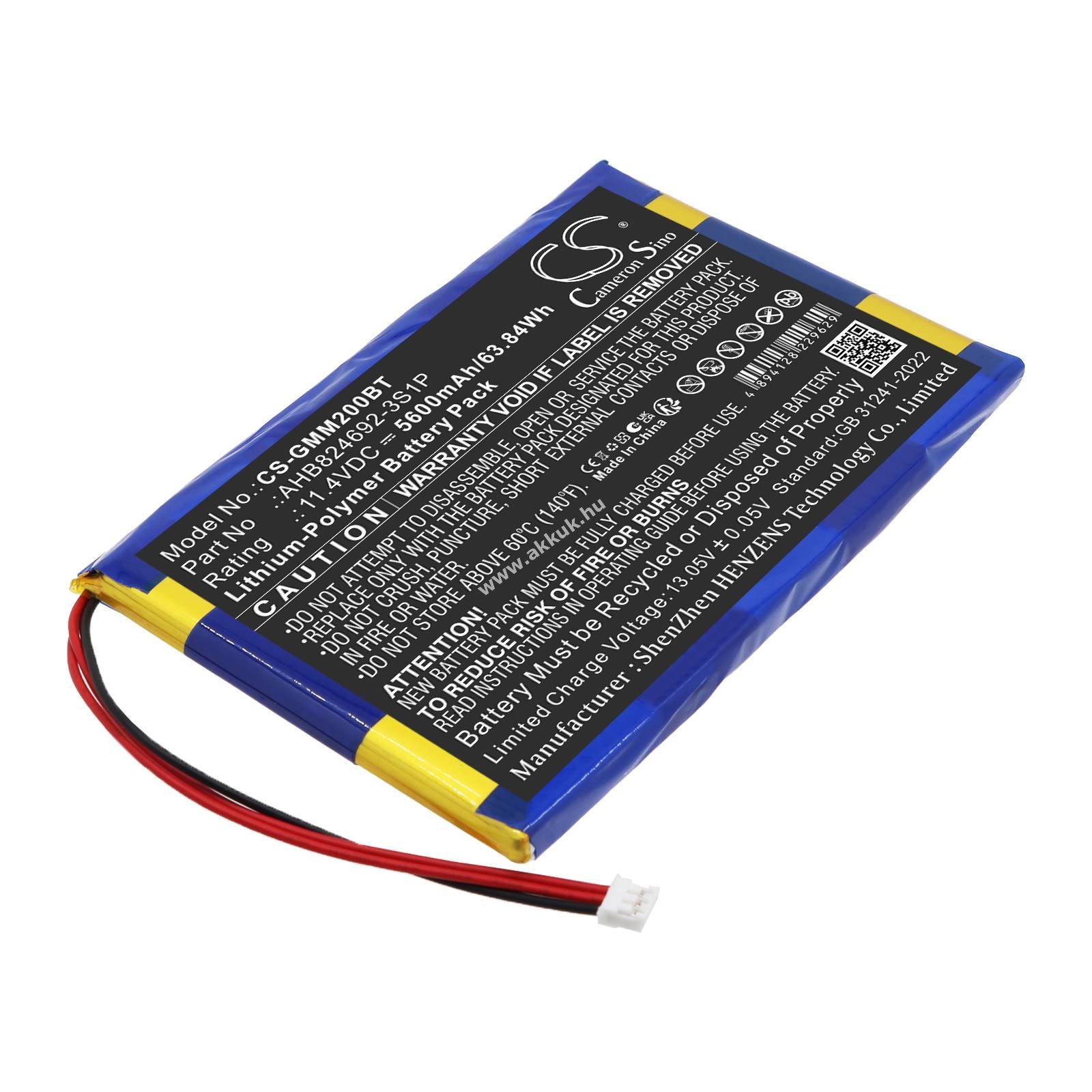 Helyettesítő mérőműszer akku Golden Media Multibox 2 AHB824692-3S1P 11.4V 5600mAh 63.84Wh