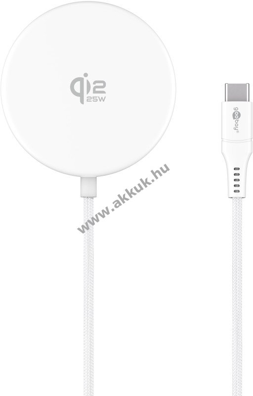 Goobay Wireless Charger magnetikus Qi 2.2 25W állványos vezeték nélküli töltő