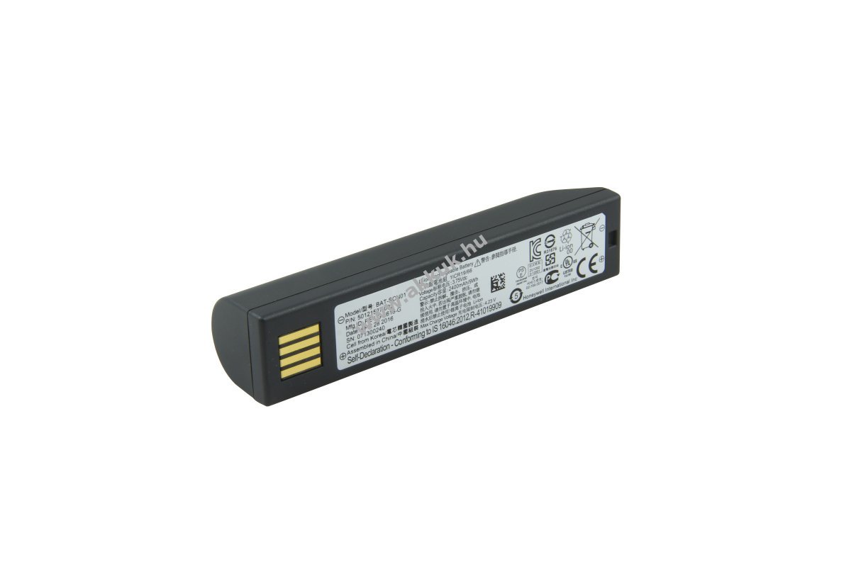 Eredeti Honeywell akku 3,75V 2,4Ah 3820 3820i 4820 4820i Xenon1902 Granit 1911I Voyager1202 Li-Ion
