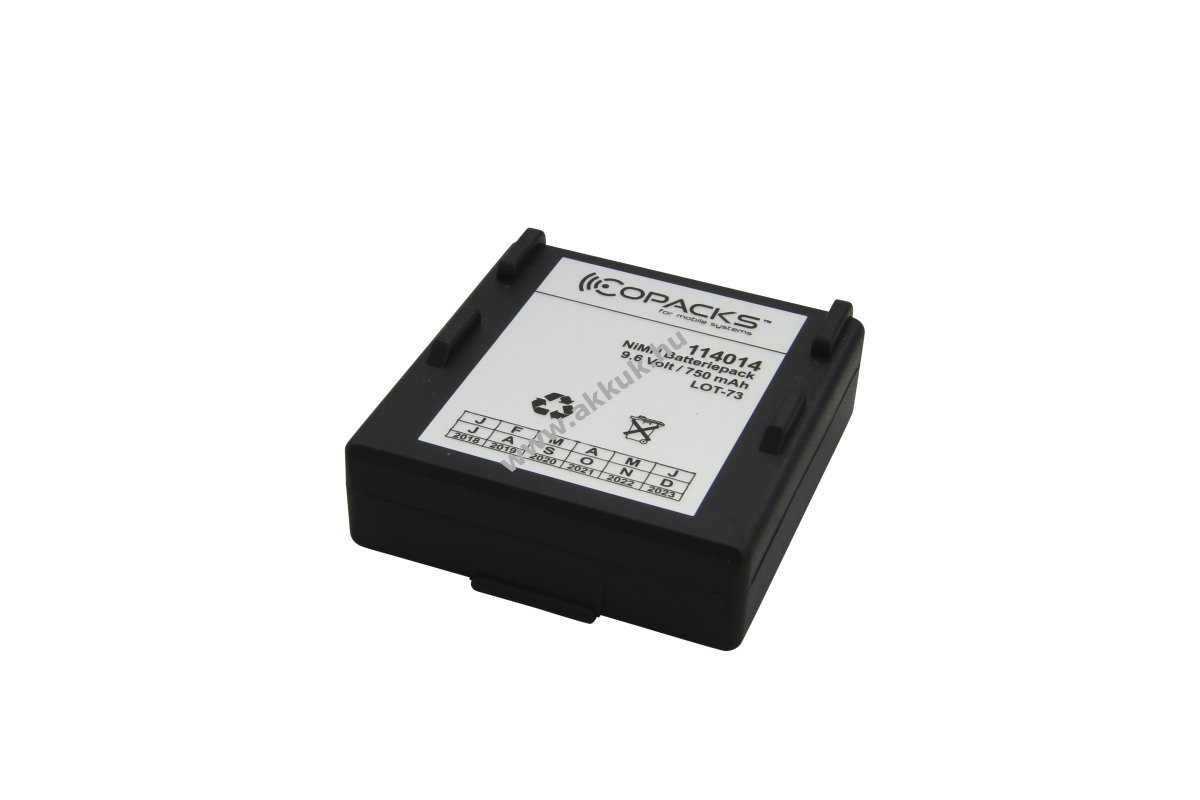 Helyettesítő akku Hetronic Abitron NOVA Ergo 68300520 68300510 9,6V 0,75Ah NiMH