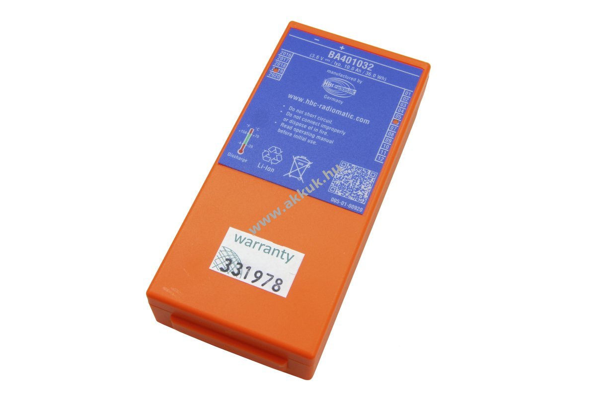 Eredeti HBC akku Spectrum E BA401030 BA401031 BA401032 3,6V 10Ah Li-Ion