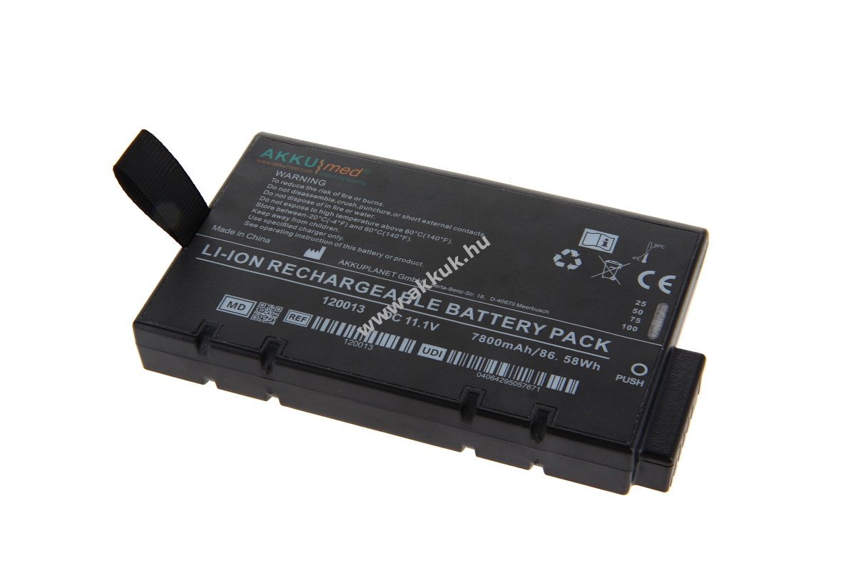 Helyettesítő akku AKKUmed Philips Earlyvue VS30 típus 989803199221 11,1V 7,8Ah Li-Ion