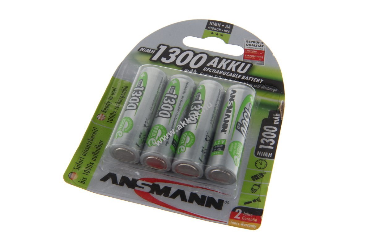 Ansmann 5030792 AA Mignon ceruza akku 1,2V 1,3Ah 4db/csomag NiMH