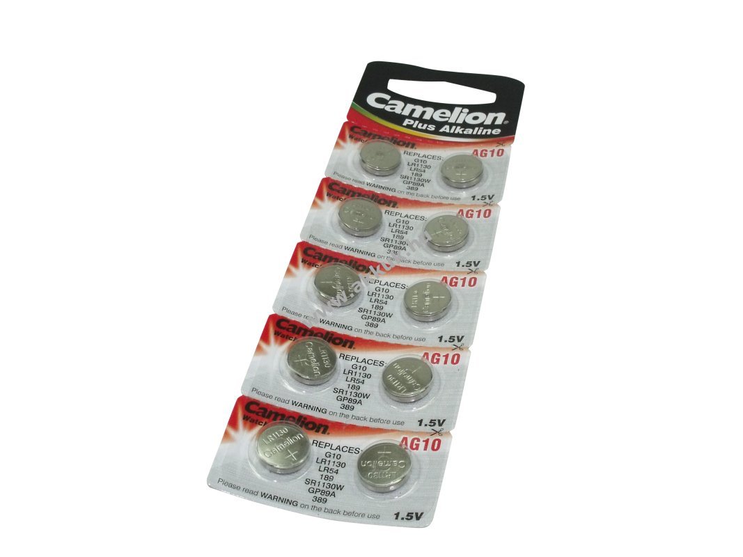 Camelion AG10 LR1130 LR54 189 gombelem 1,5V alkáli