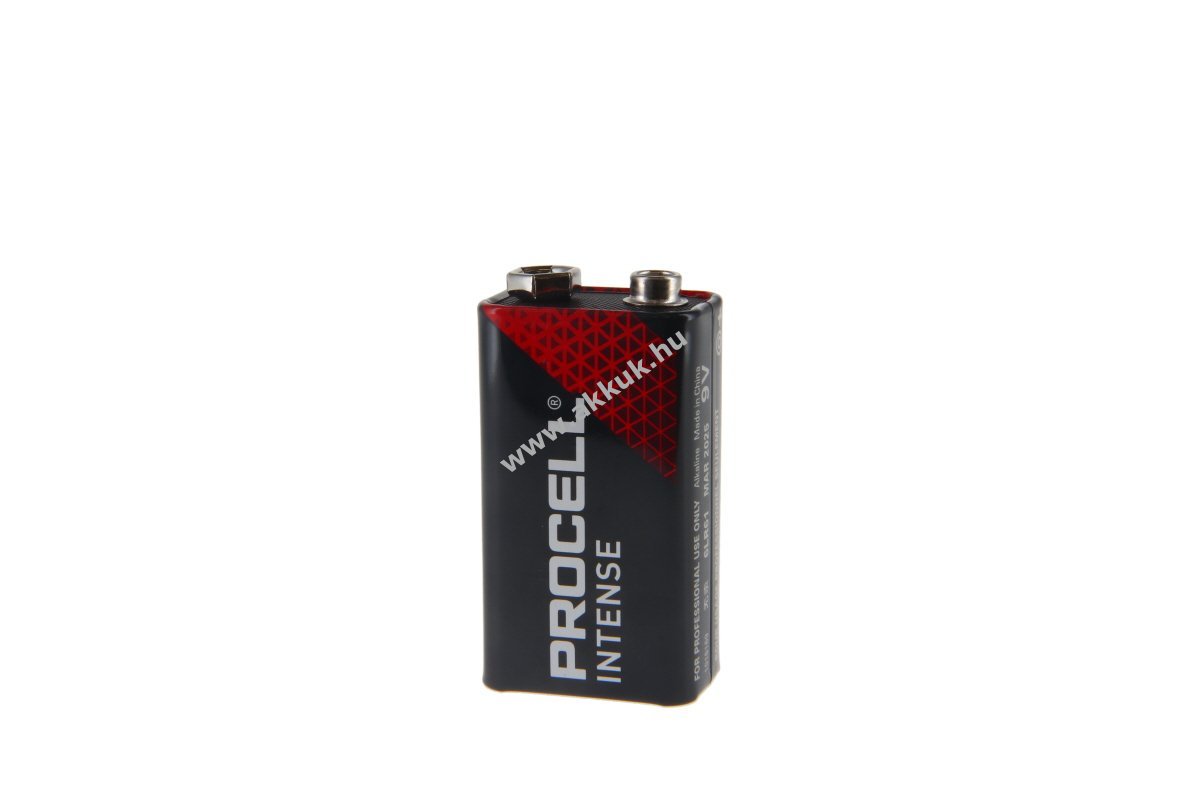 Duracell Procell Intense E-Block 6LR61 MN1604 9V 10db/csomag elem alkáli