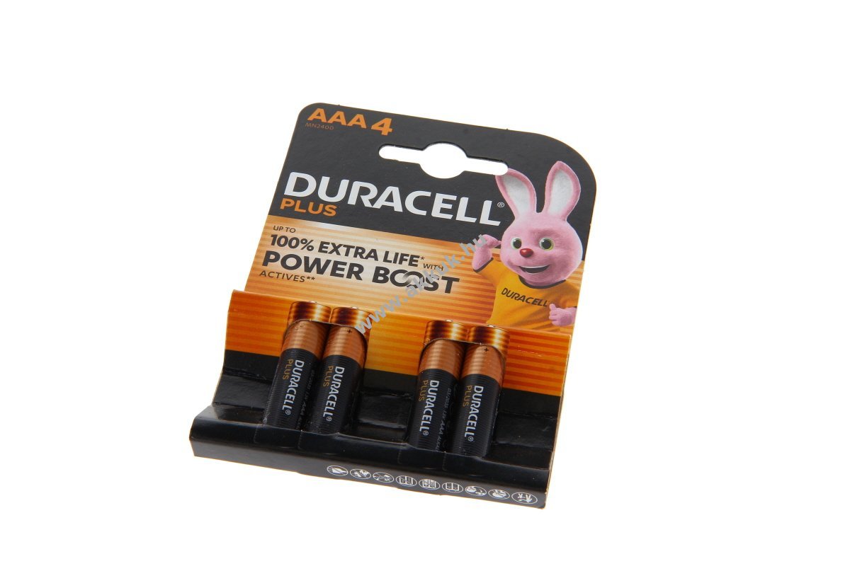 Duracell Plus Power Boost LR03 MN2400 AAA (mikro) elem 1,5V 4db/csomag alkáli