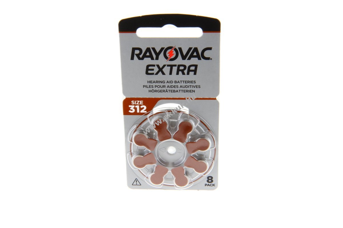 Rayovac Extra Advanced V312 1,45V 8db/csomag hallókészülék elem cink-levegő
