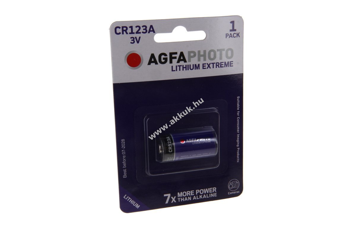 Agfa Photo CR123 3V 1,3Ah elem lítium