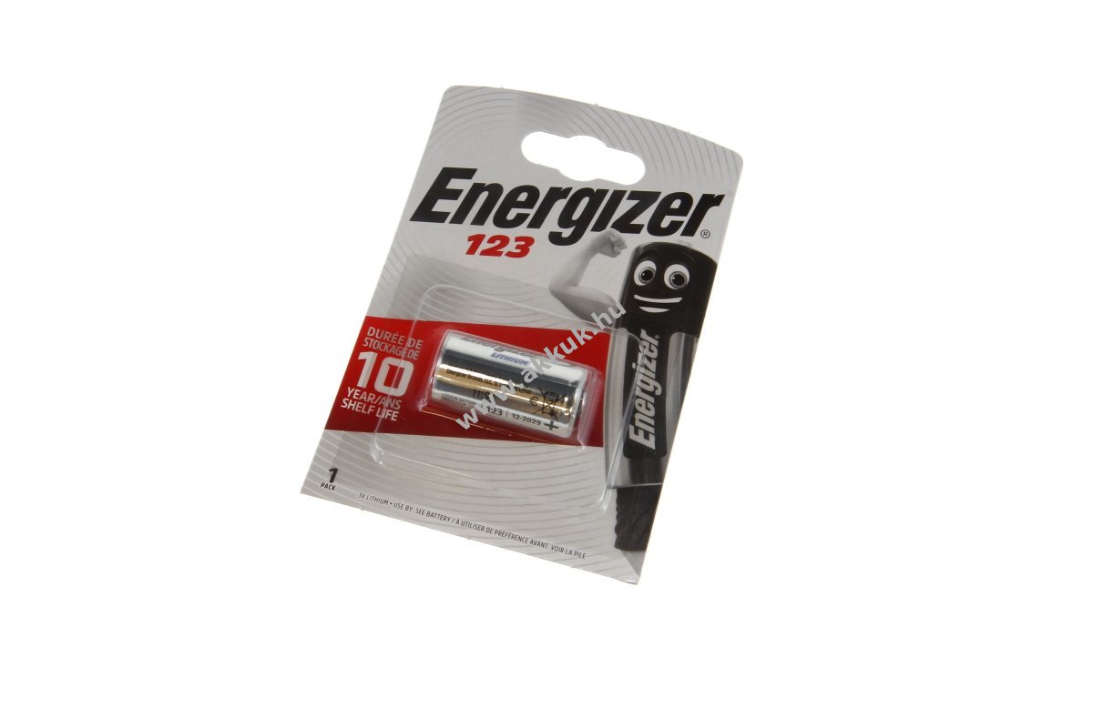 Energizer CR123 3V 1,5Ah 1db/csomag elem lítium
