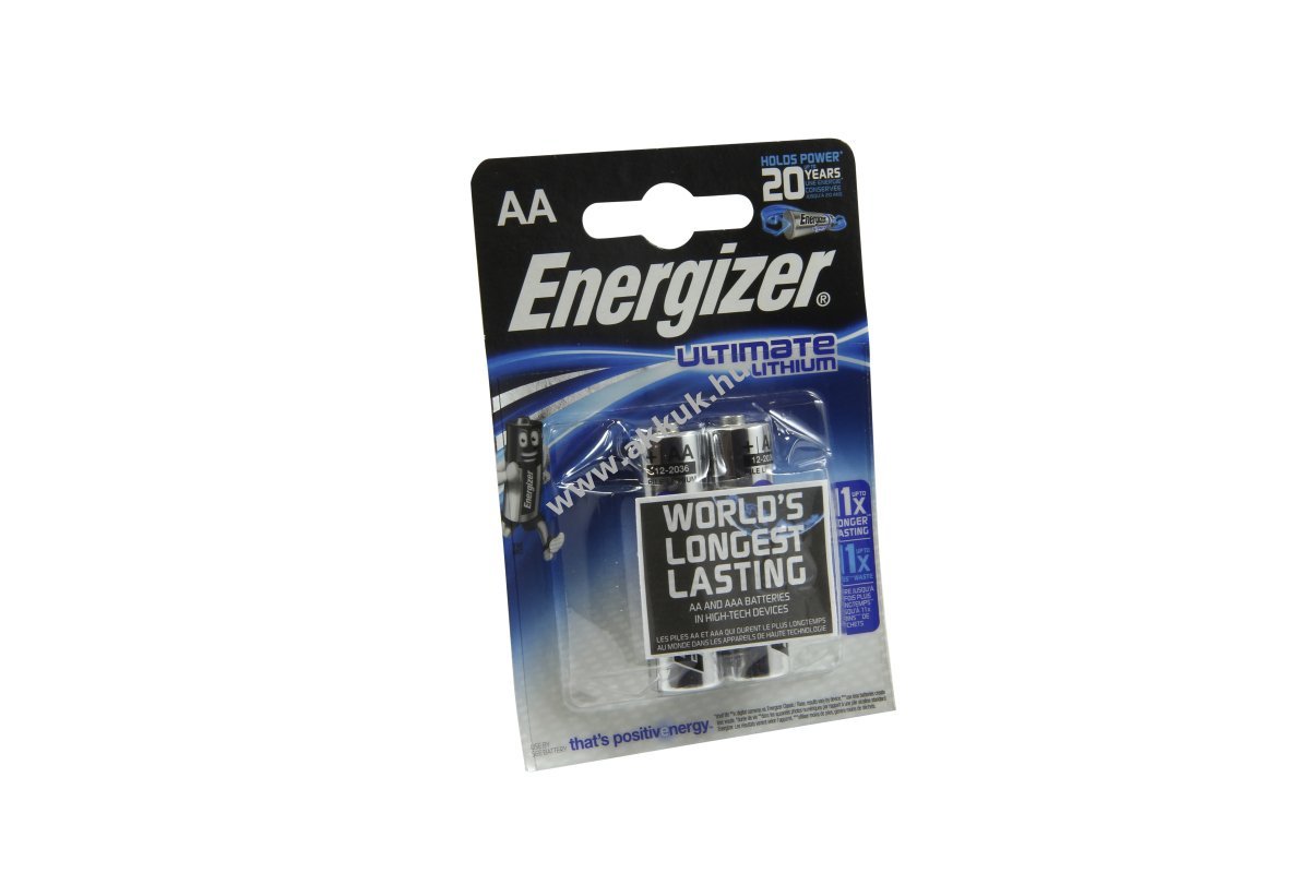 Energizer Ultimate L91 AA Mignon ceruza elem 1,5V 3Ah 2db/csomag lítium