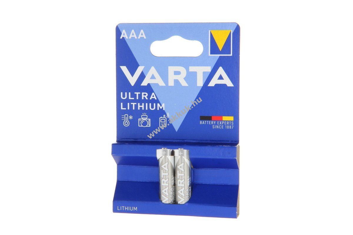 Varta Professional 6103 AAA (mikro) 1,5V 1,1Ah 2db/csomag elem lítium