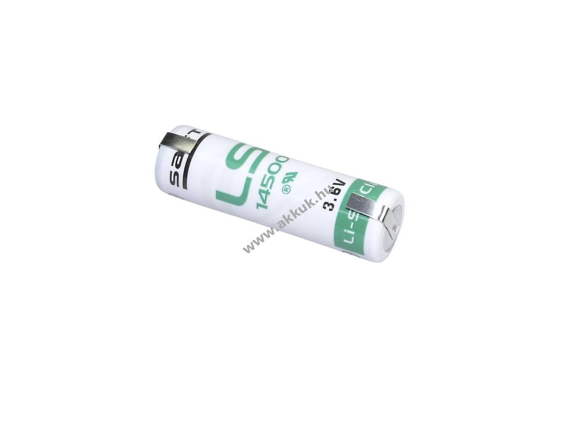 Saft LS14500 AA Mignon ceruza elem U-forrfül 3,6V 2,6Ah lítium