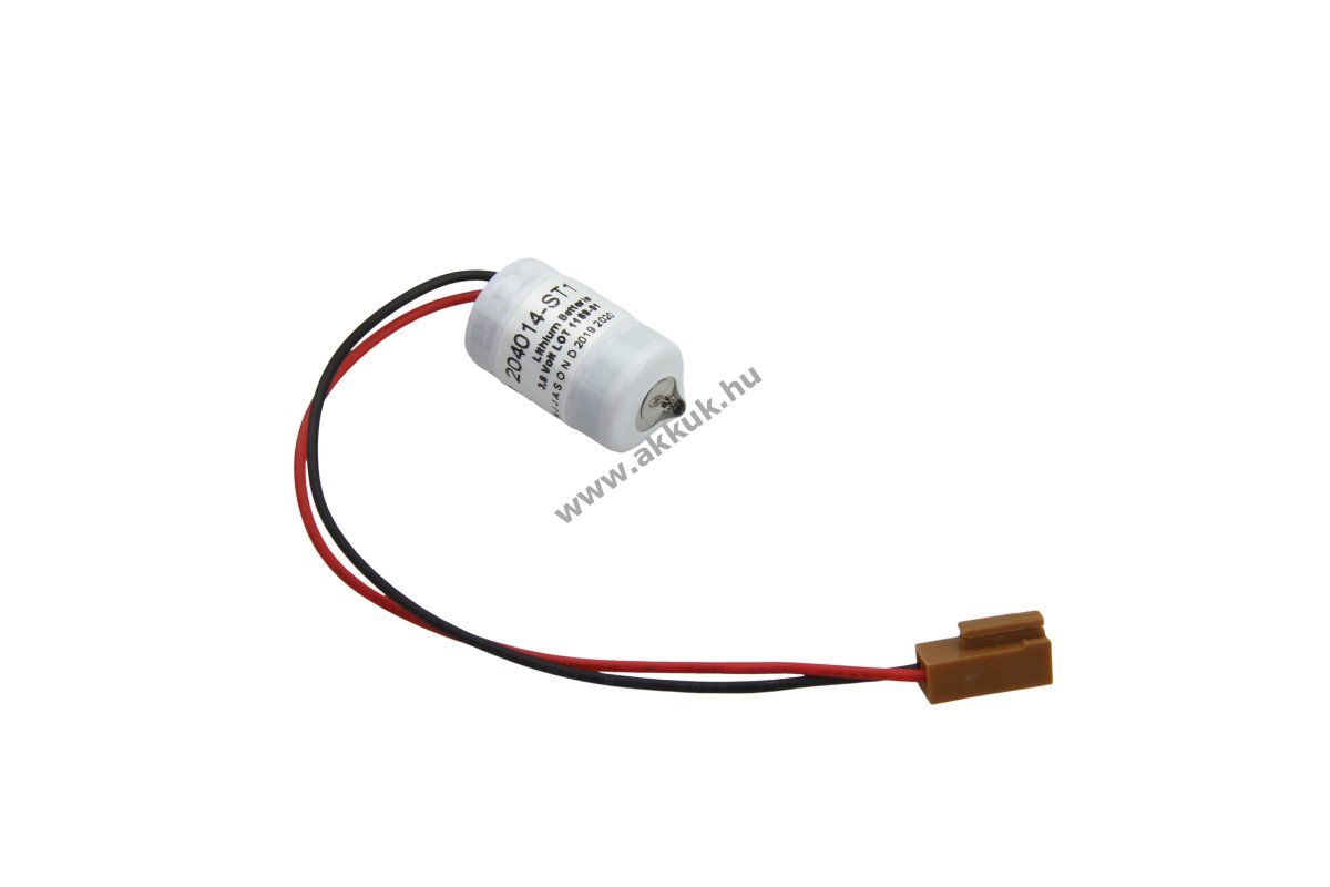 Saft LS14250 1/2AA elem 3,6V 1,2Ah csatlakozóval barna (helyettesítő Toshiba ER3V) lítium
