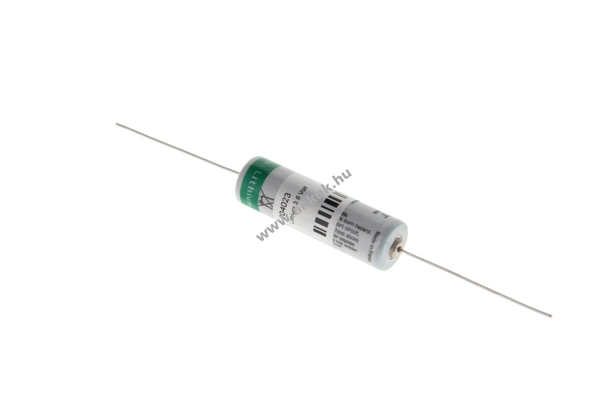 Saft LS14500CNA AA axiális forrfül 3,6V 2,6Ah elem lítium