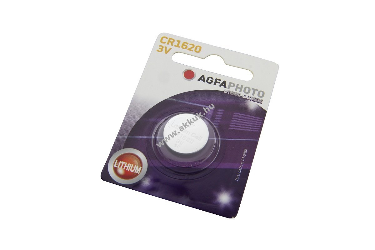 Agfa Photo CR1620 3V 0,078Ah gombelem lítium