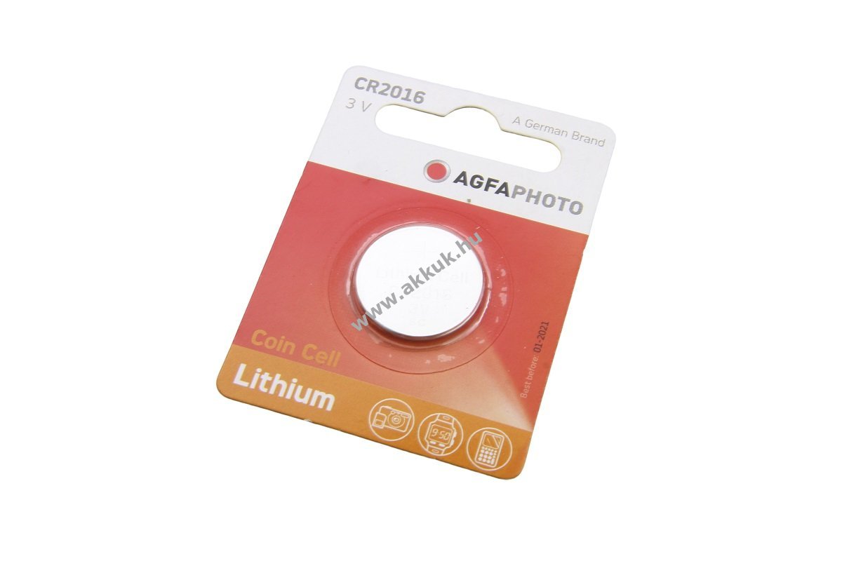 Agfa Photo CR2016 3V 0,075Ah gombelem lítium