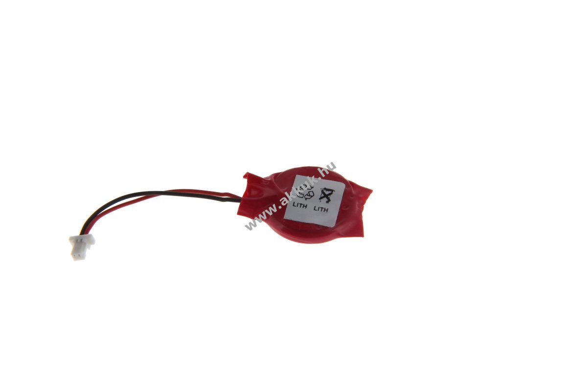 Helyettesítő elem CR2032 kábellel JST csatlakozó 3V 0,220Ah lítium