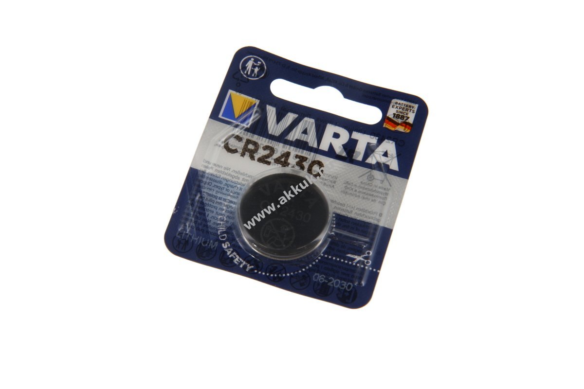 Varta CR2430 3V 0,300Ah lítium gombelem
