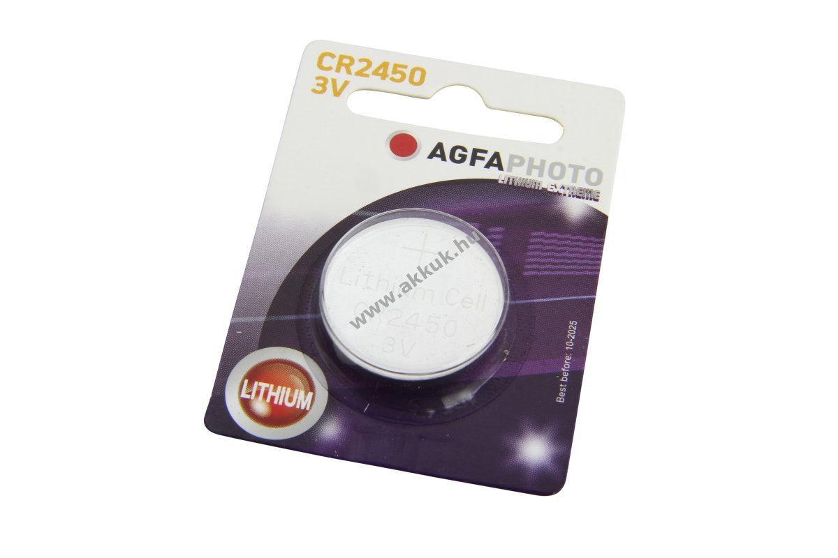 Agfa Photo CR2450 gombelem 3V 600mAh lítium