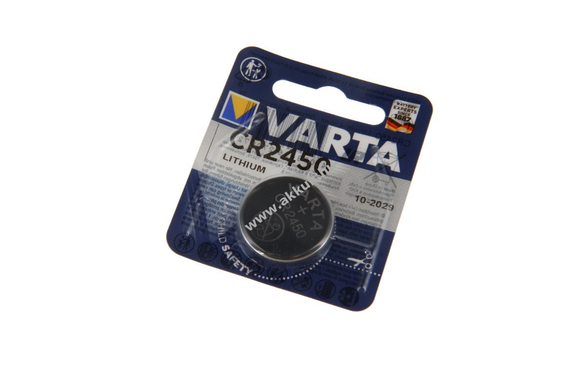 Varta CR2450 3V 0,560Ah lítium gombelem 1db csomag