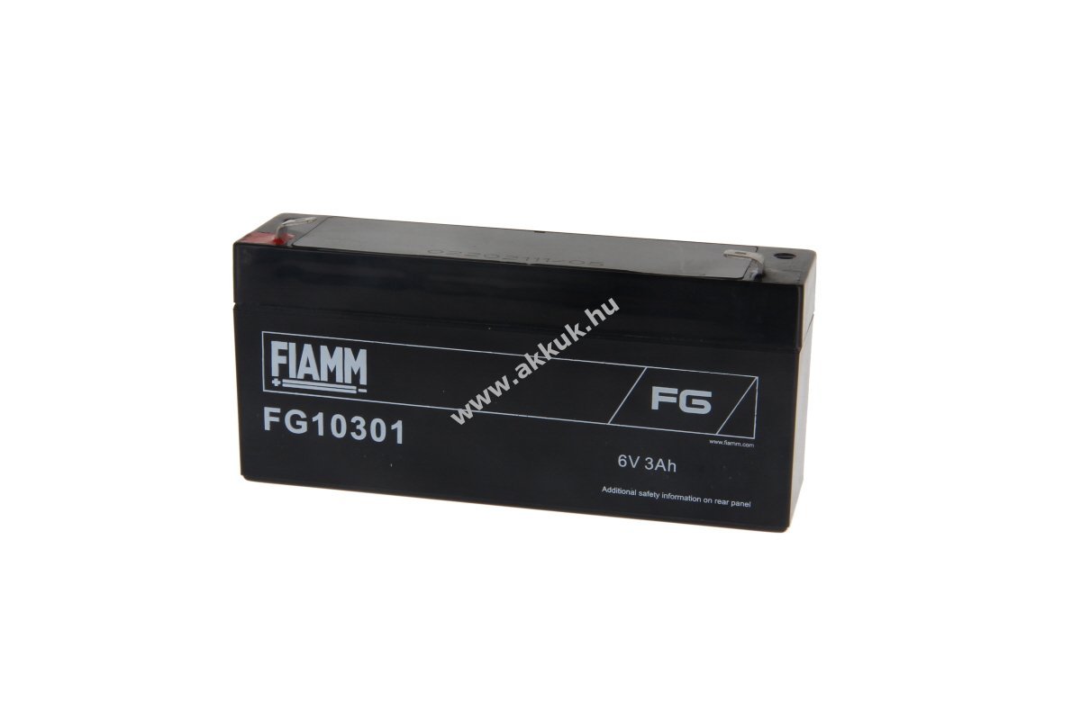 FIAMM FG10301 6V 3Ah ólomsav akku