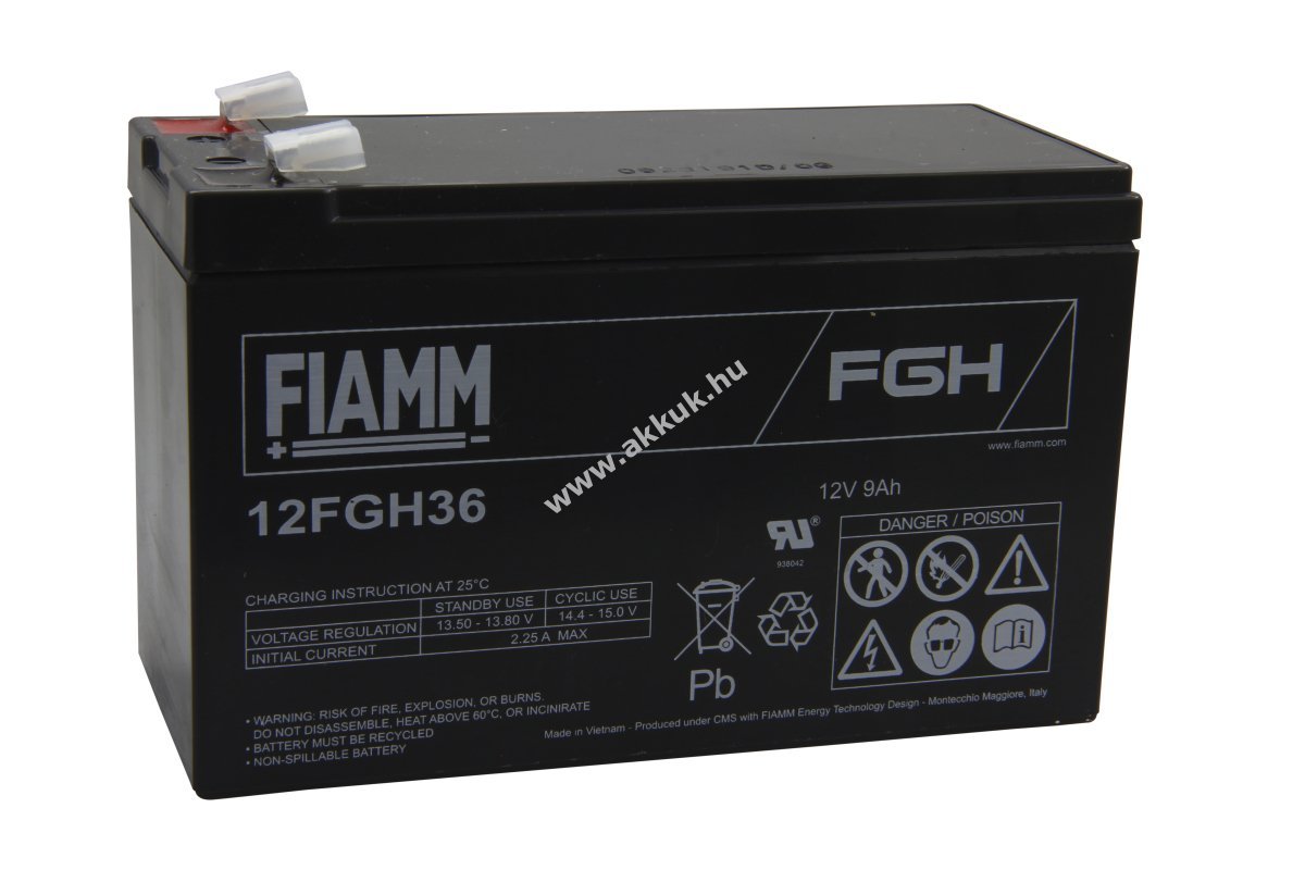 FIAMM 12FGH36 (FGH20902) 12V 9Ah akku ólom