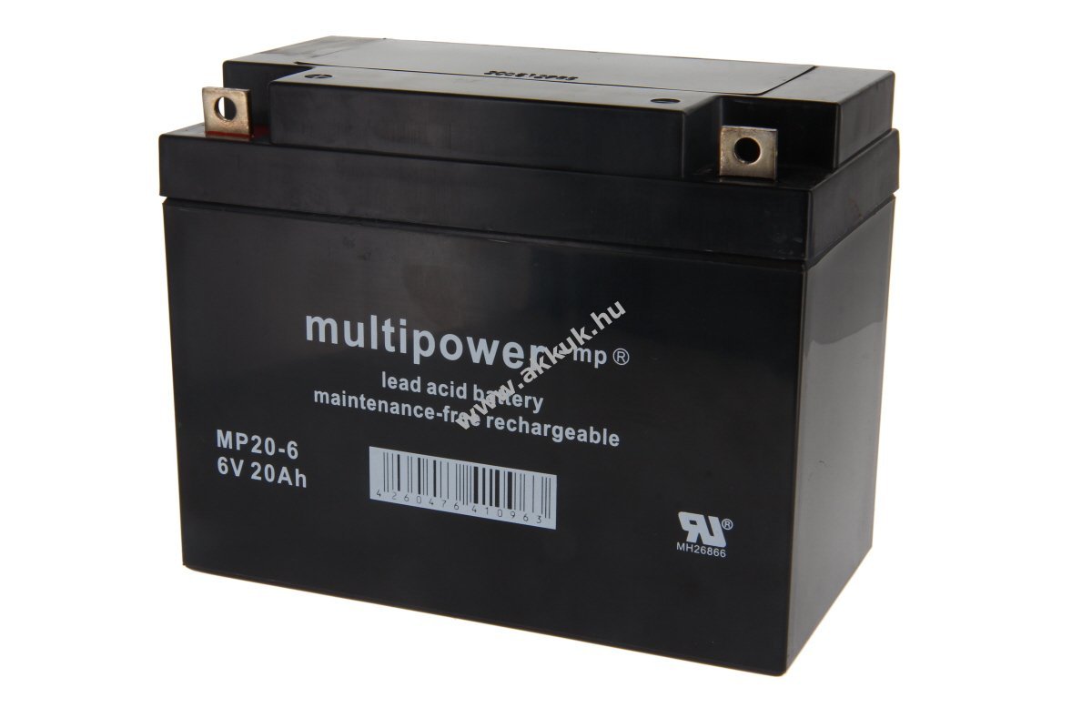 Multipower MP20-6 6V 20Ah akku ólom-savas