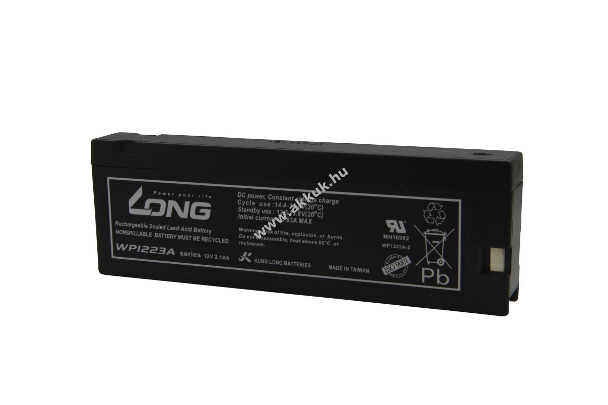 LONG lapos akku WP1223A 12V 2,1Ah ólomsavas