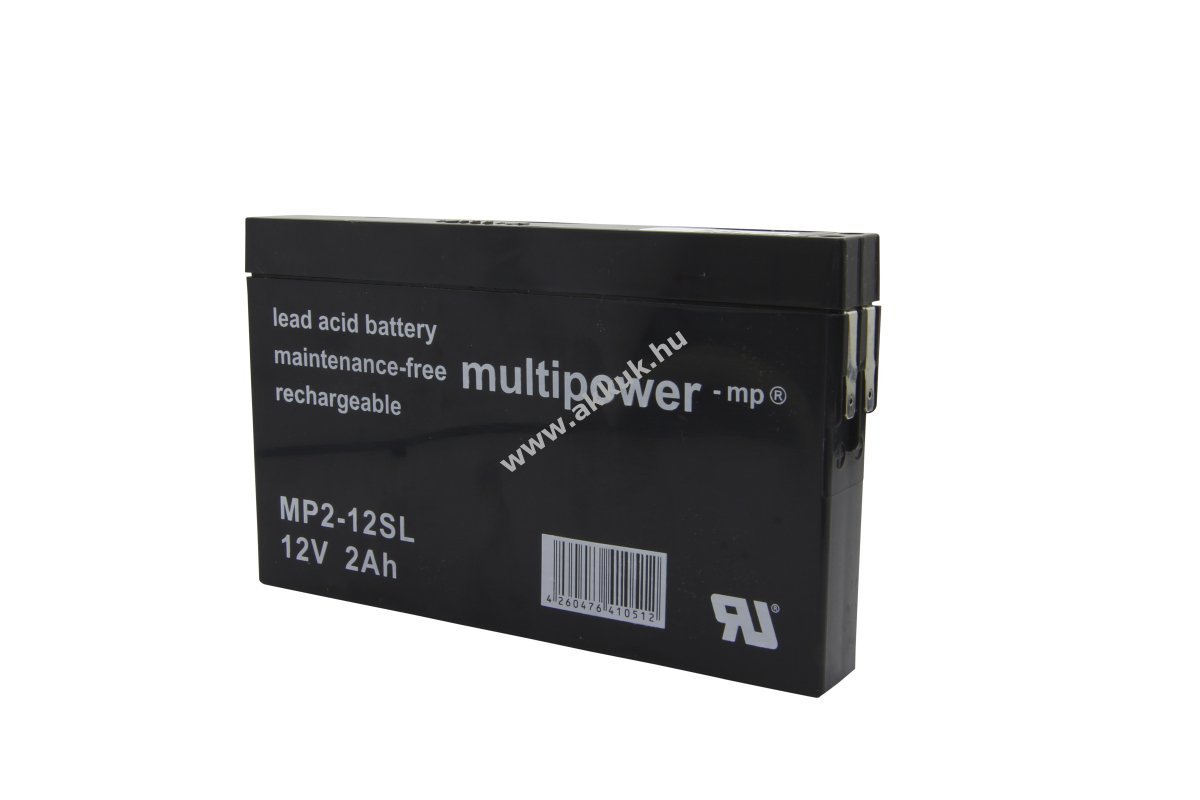 Multipower ólom akku MP2-12SL 12V 2Ah ólomsavas