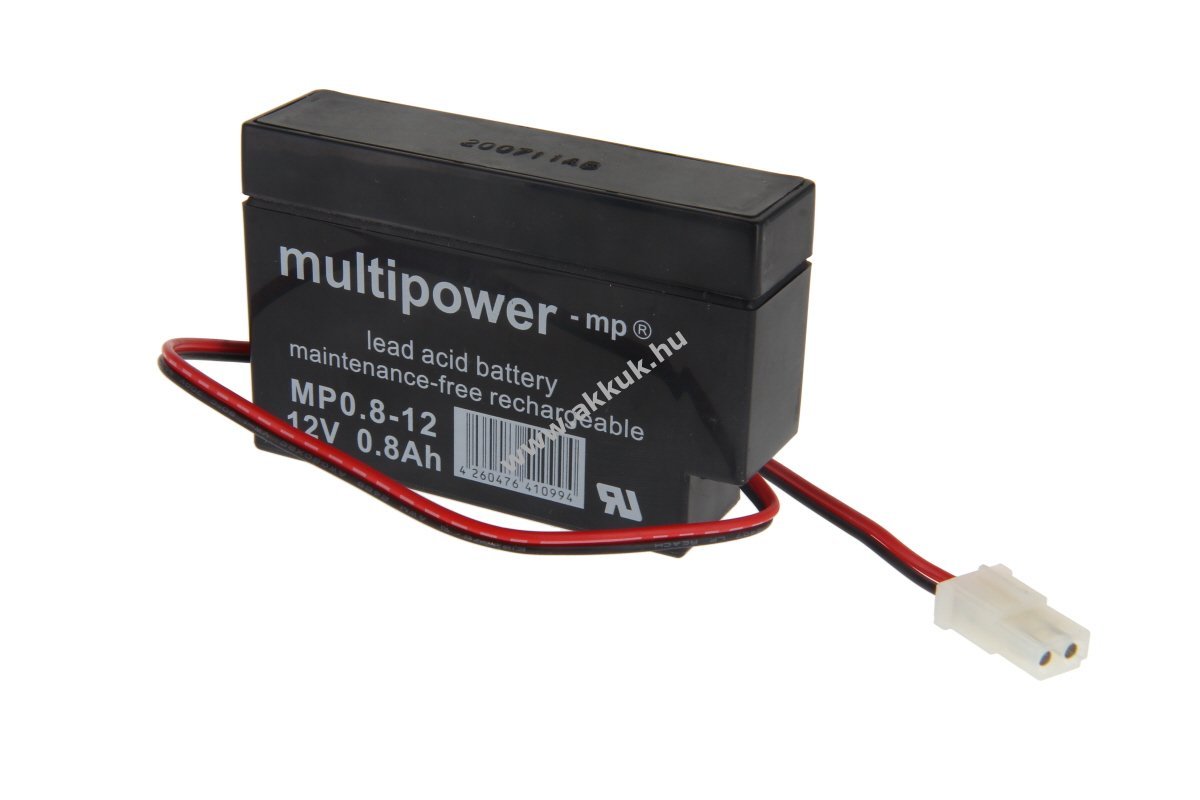 Multipower MP0,8-12 AMP 12V 0,8Ah akku ólom-sav