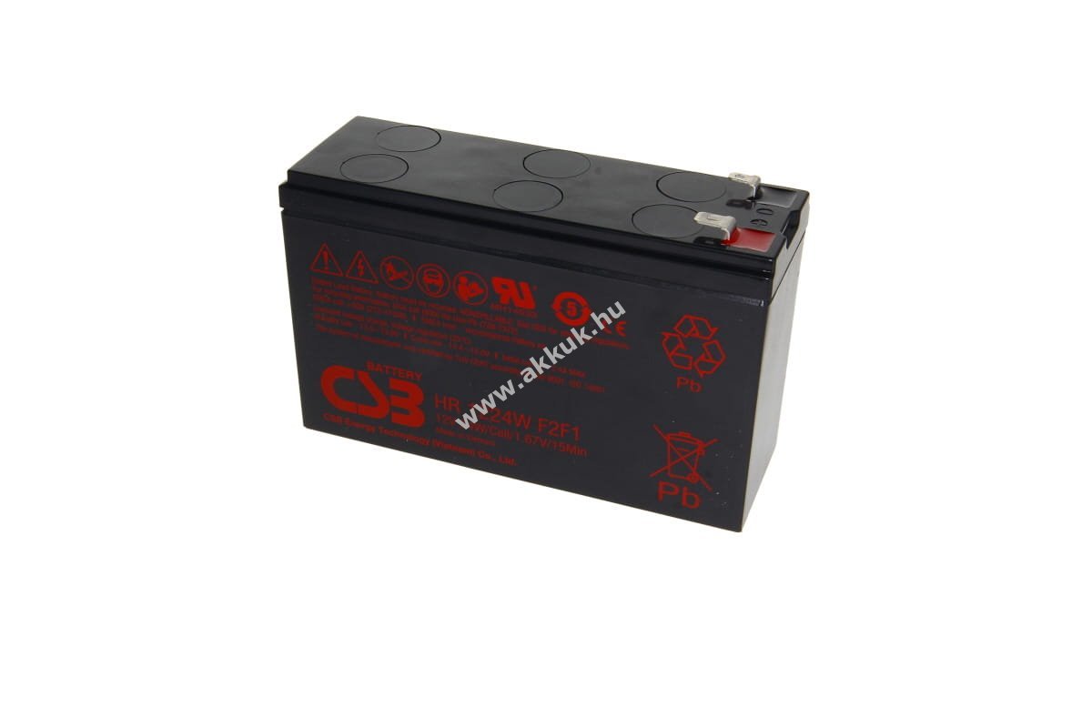 CSB HR1224WF2F1 akku 12V 6Ah zselés ólom