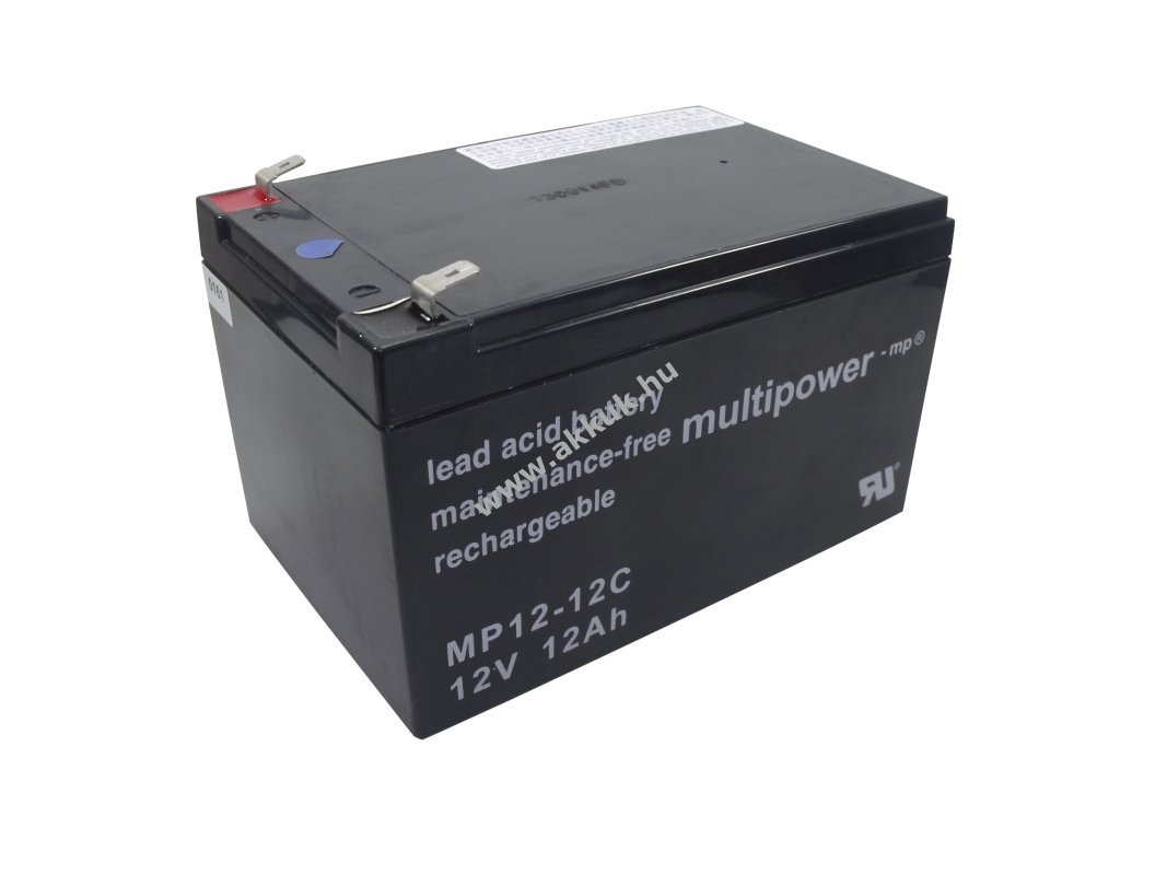 Multipower MP12-12C MPC12-12 akku 12V 12Ah ólom-savas
